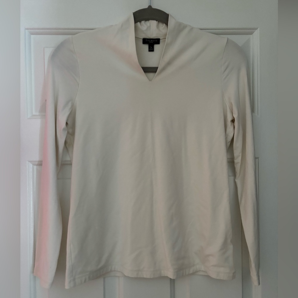Talbots small petite cream long sleeve